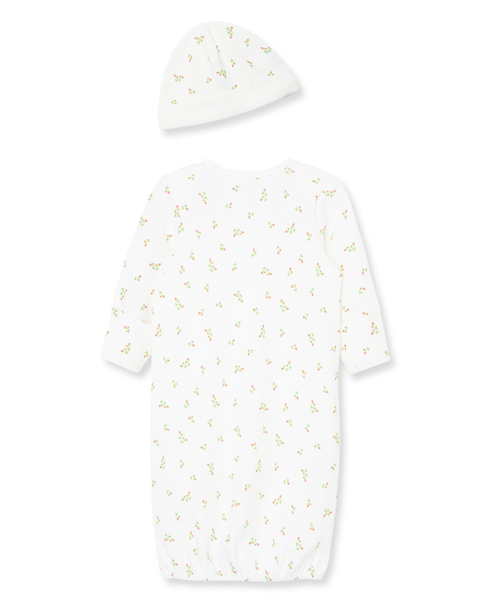 Rosebud Sleeper Gown And Hat