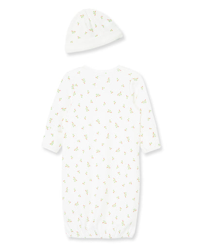 Rosebud Sleeper Gown And Hat