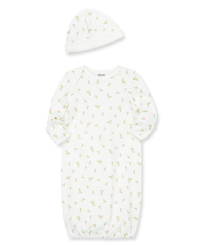 Rosebud Sleeper Gown And Hat