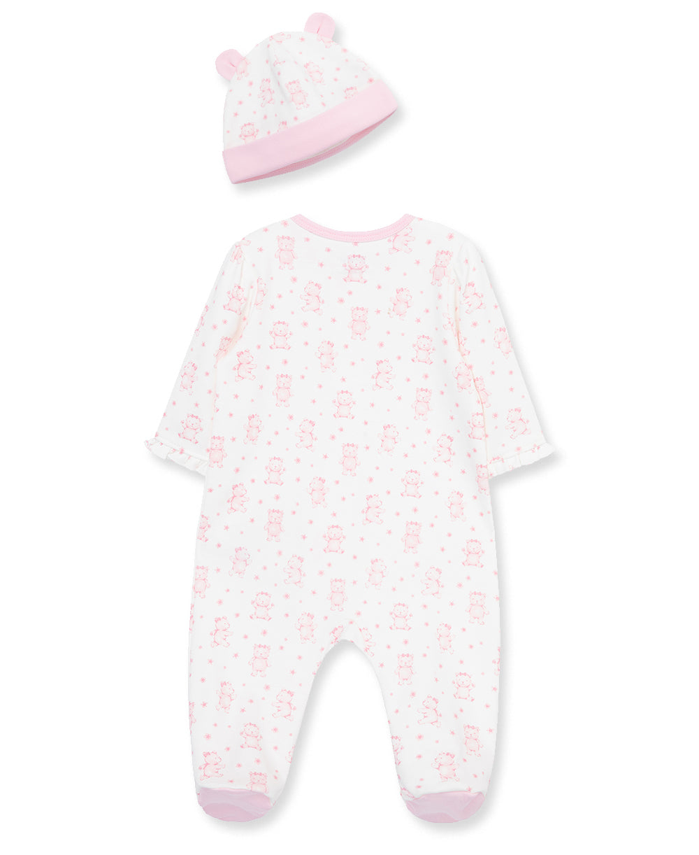 Joyful Bear 2-Way-Zip Footie & Hat