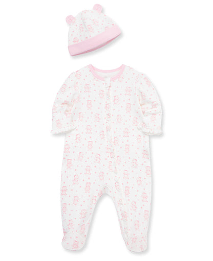 Joyful Bear 2-Way-Zip Footie & Hat