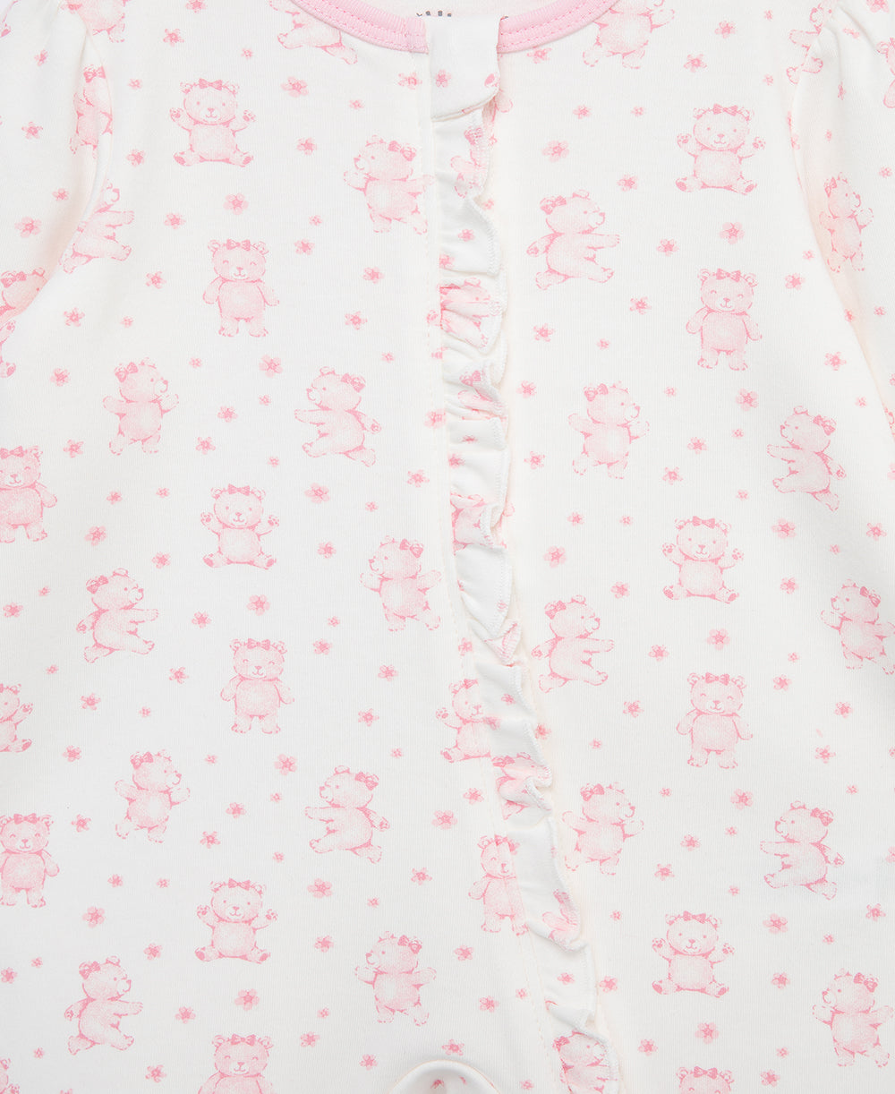 Joyful Bear 2-Way-Zip Footie & Hat