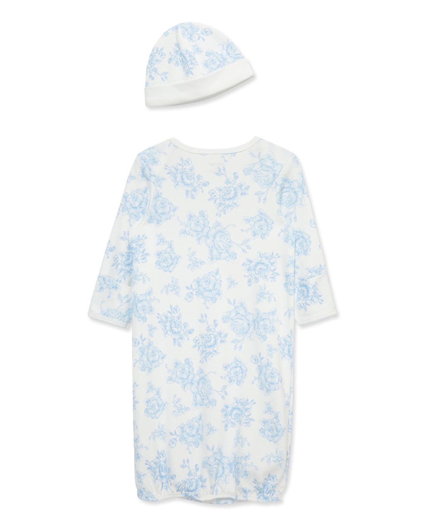 Blue Roses Sleeper Gown and Hat