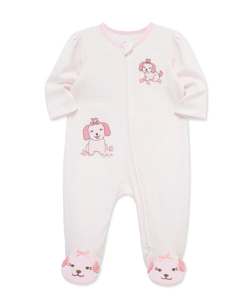Lovely Pups 2-Way-Zip Footed One-Piece