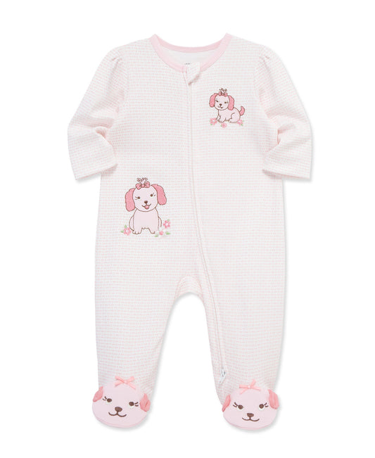 Lovely Pups 2-Way-Zip Footed One-Piece