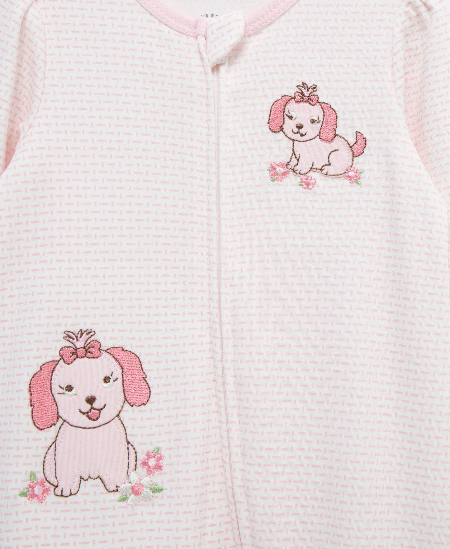 Lovely Pups 2-Way-Zip Footed One-Piece
