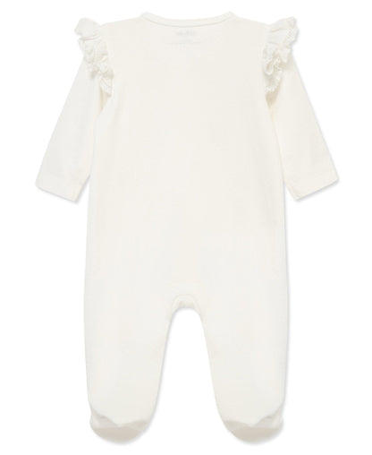 Floral 2-Way-Zip Footed One-Piece