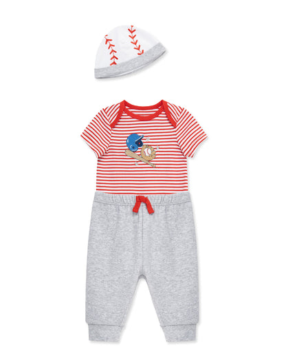 Baseball Bodysuit & Pant Set