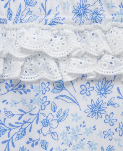 Floral Eyelet Bodysuit & Pant Set