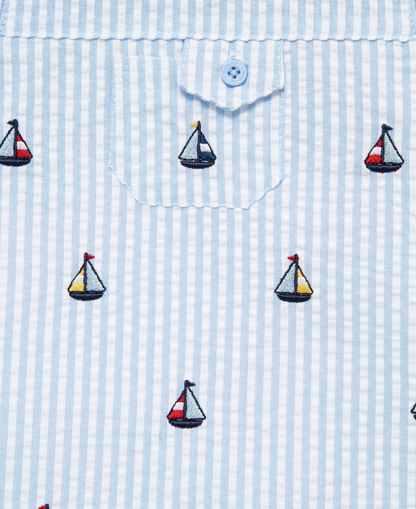 Sailboat Woven Sunsuit & Hat