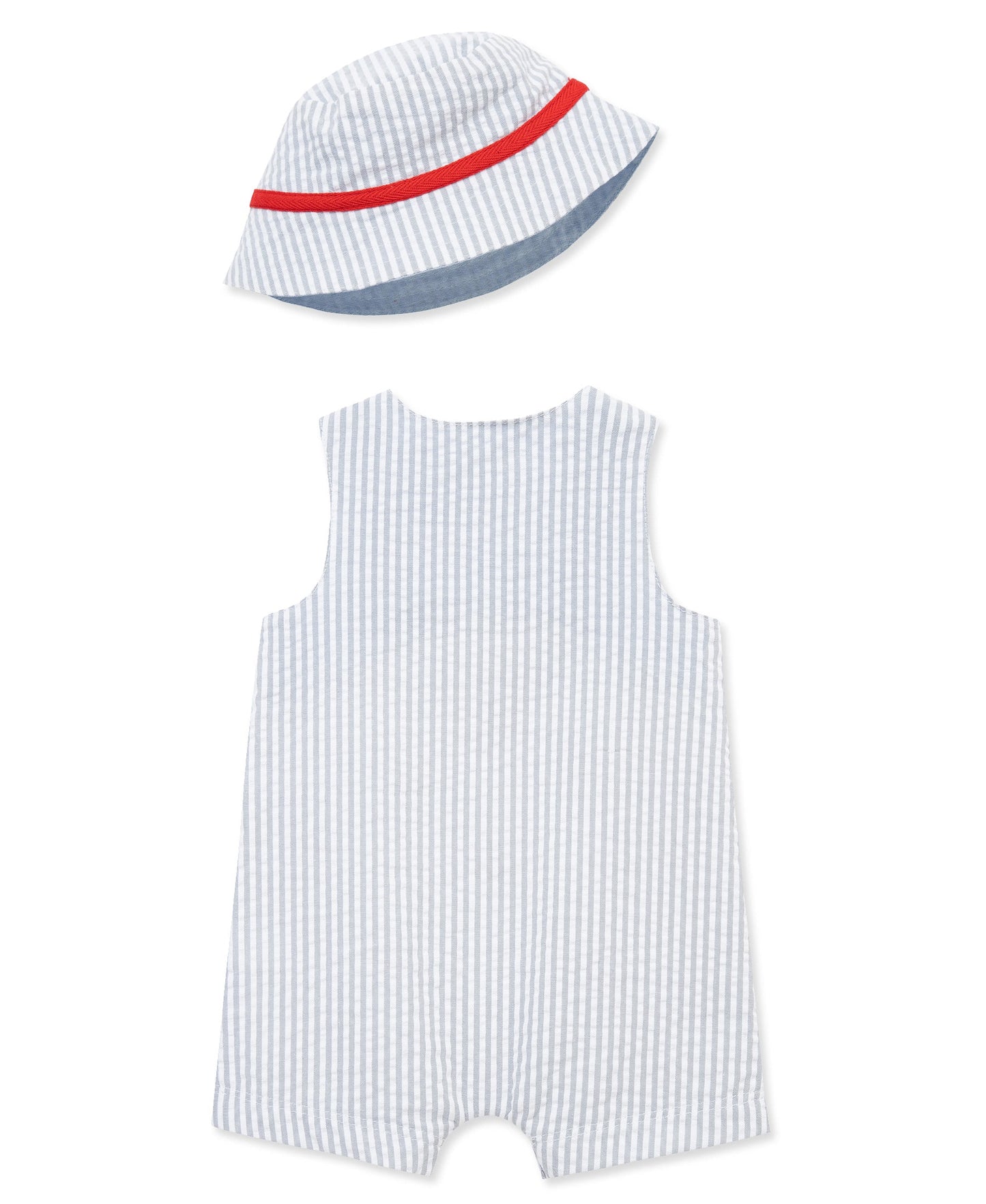 Baseball Woven Sunsuit & Hat