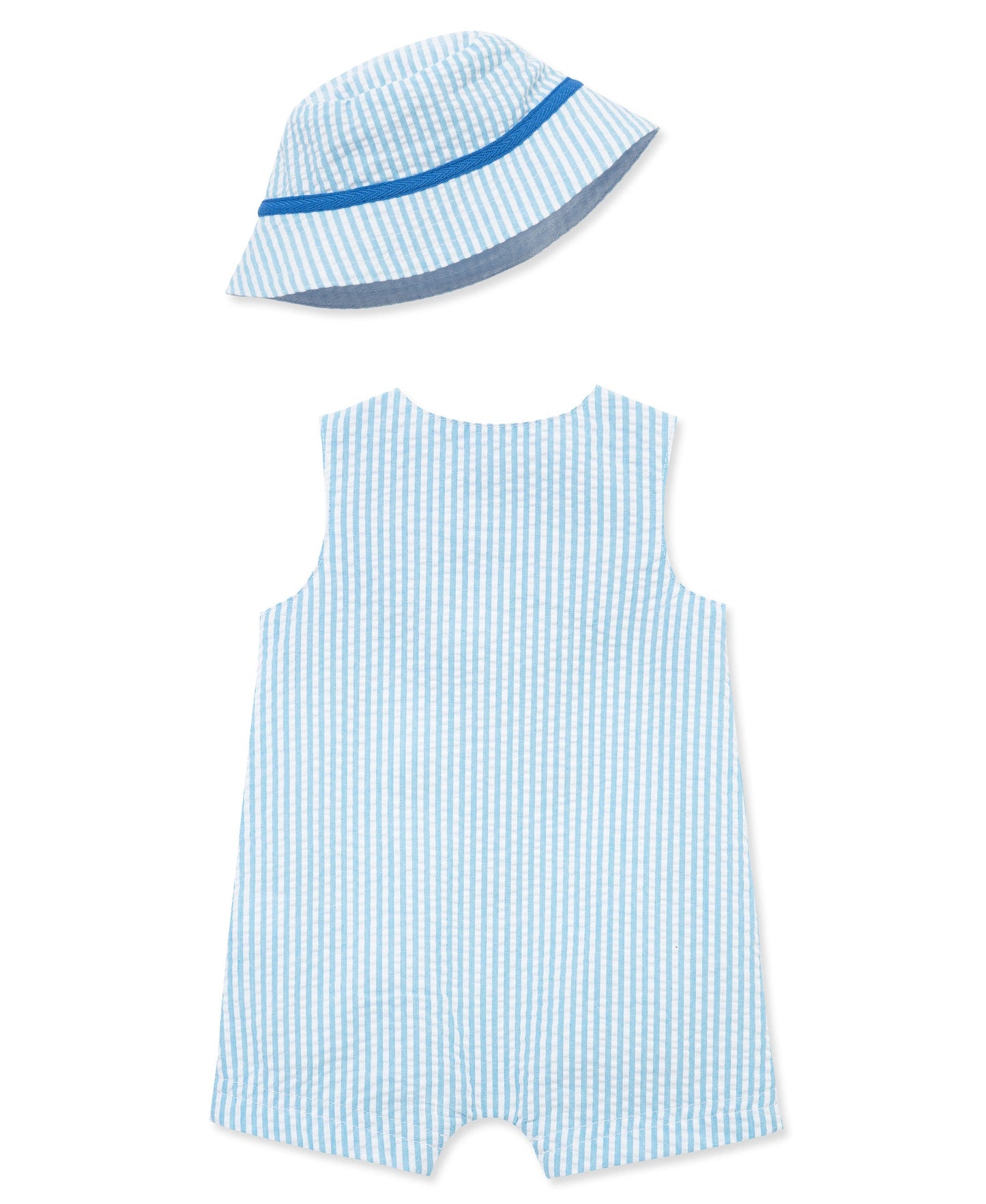 Whales Woven Sunsuit & Hat