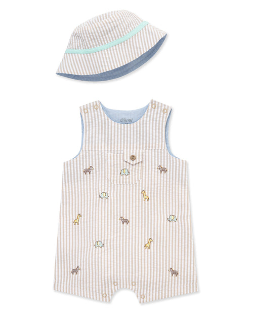 Safari Woven Sunsuit & Hat