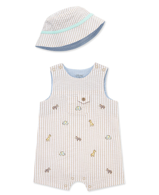 Safari Woven Sunsuit & Hat