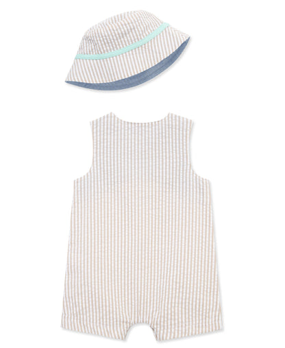 Safari Woven Sunsuit & Hat