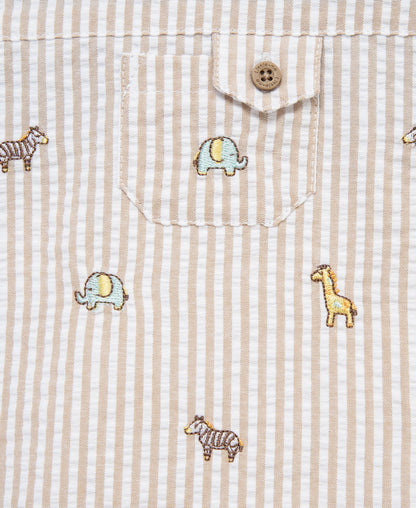 Safari Woven Sunsuit & Hat