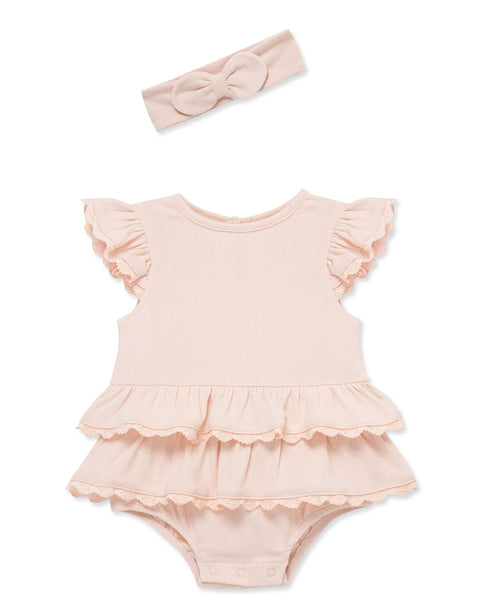 Seashell Lace Skirt Bubble & Headband