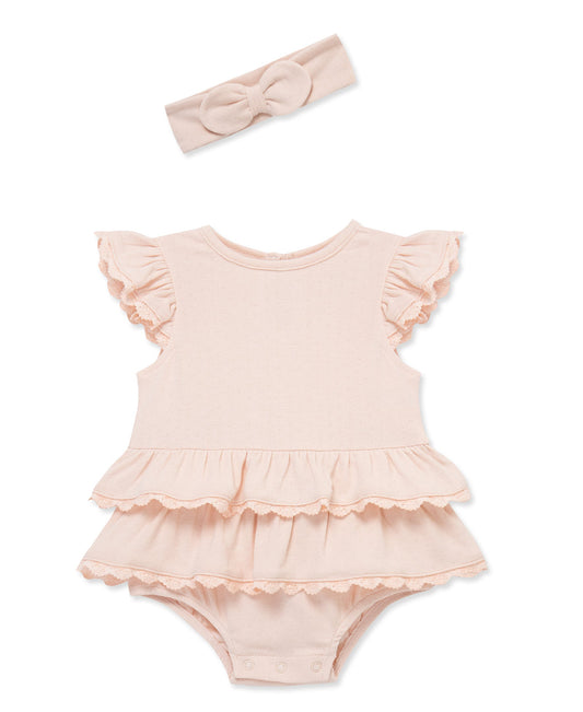 Seashell Lace Skirt Bubble & Headband