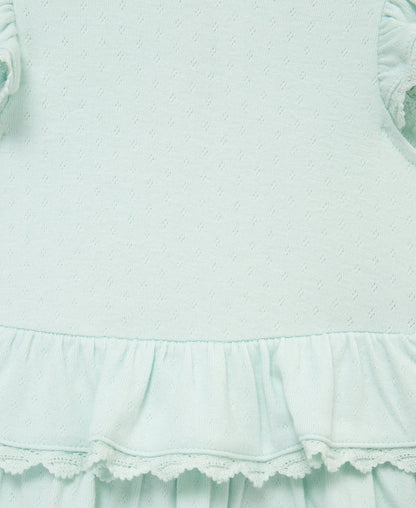 Aqua Lace Skirt Bubble & Headband