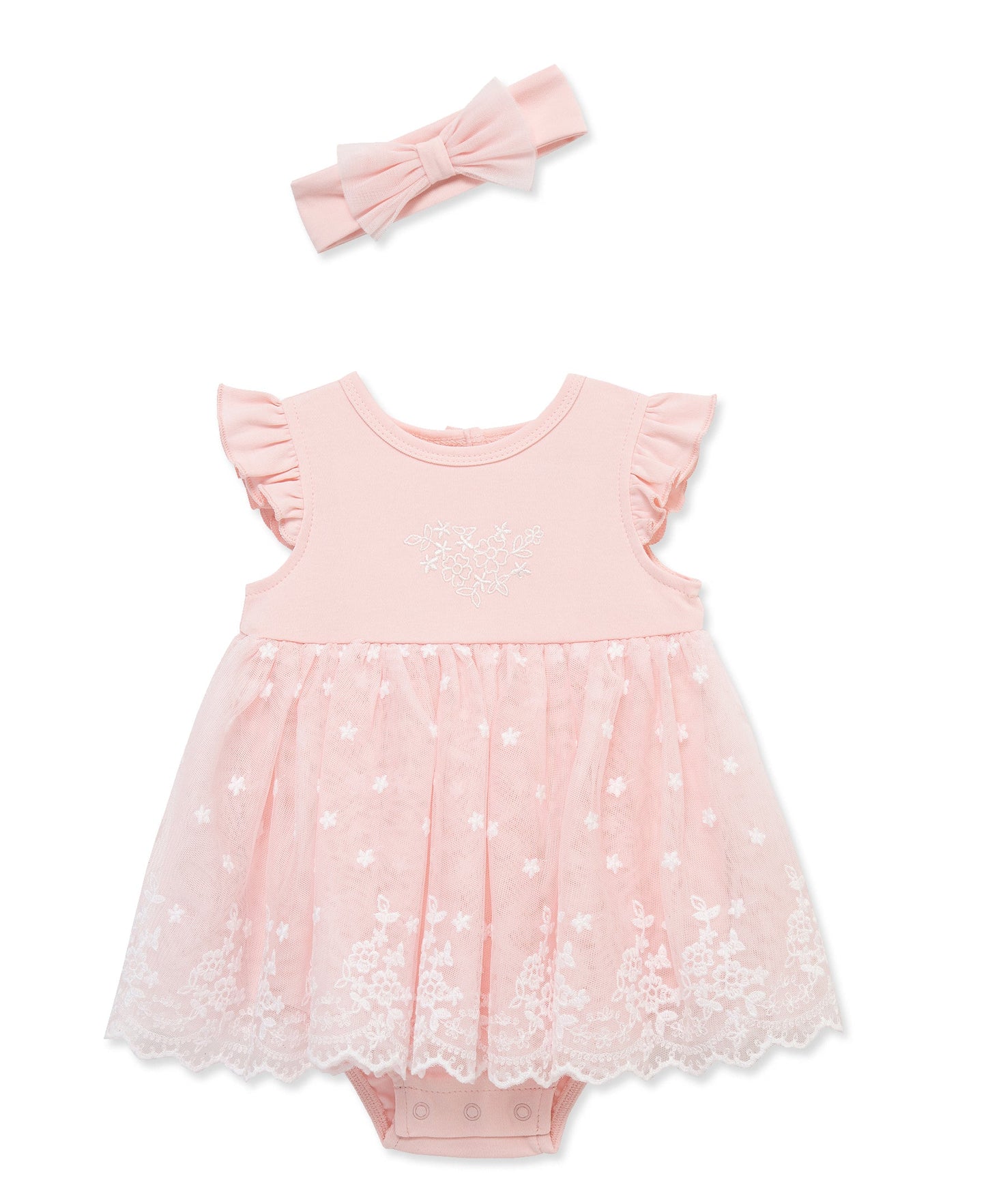 Lace Border Tutu Popover & Headband
