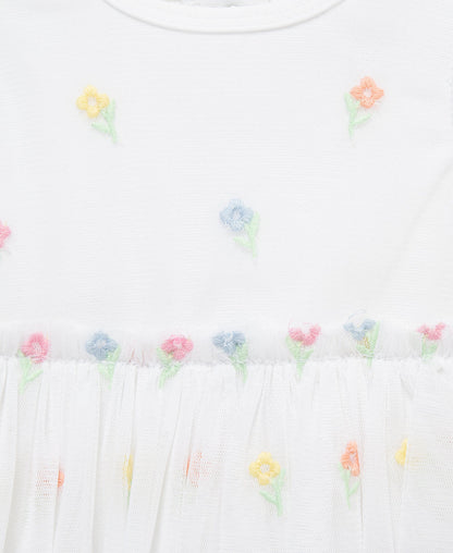 Sweet Floral Tutu Popover & Headband