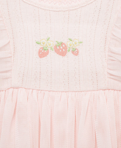 Strawberry Tutu Popover & Headband