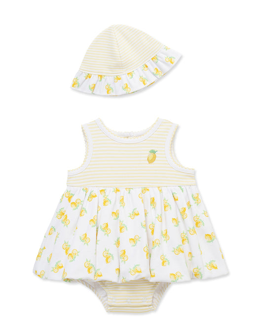 Lemons Knit Popover & Hat