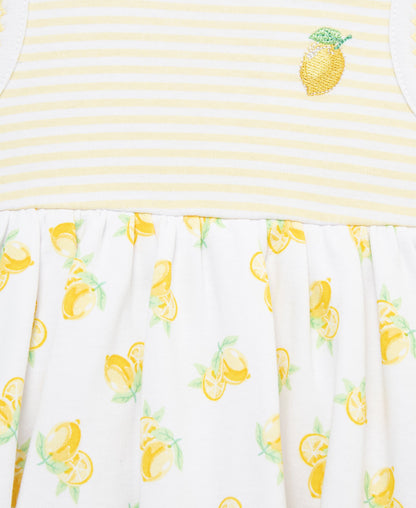 Lemons Knit Popover & Hat