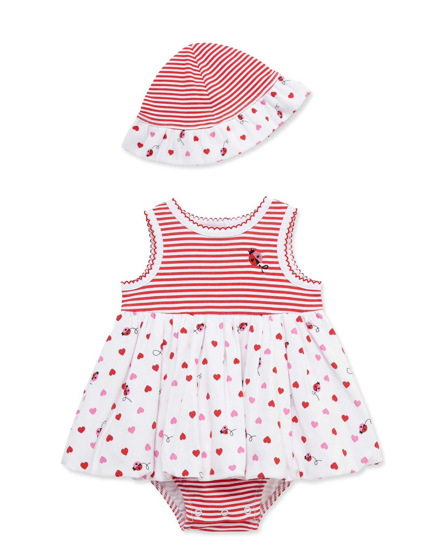 Ladybugs Knit Popover & Hat
