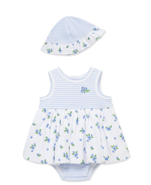 Blueberries Knit Popover & Hat