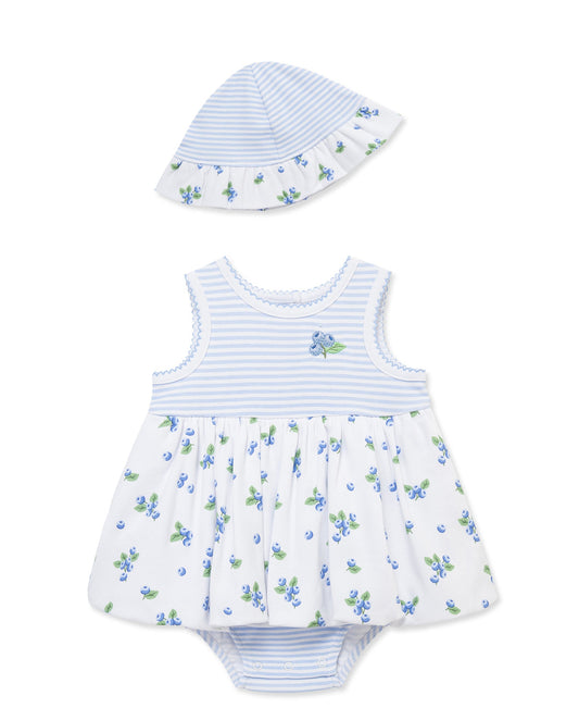 Blueberries Knit Popover & Hat