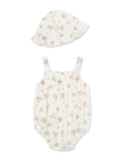Ditsy Terry Bubble & Hat