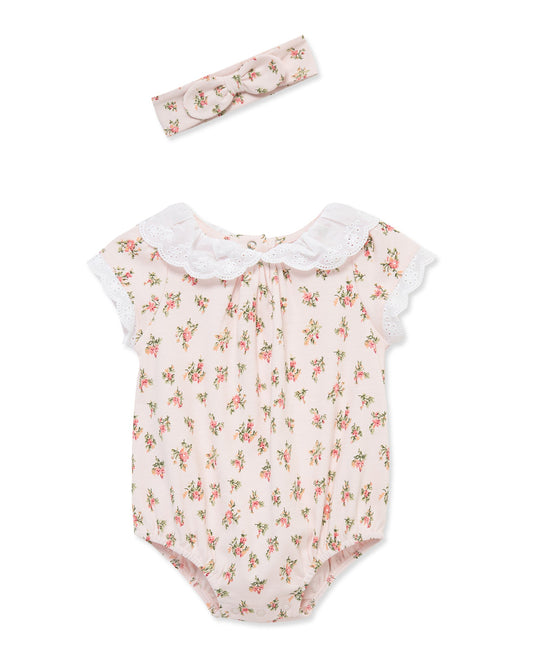 Ditsy Knit Bubble & Headband