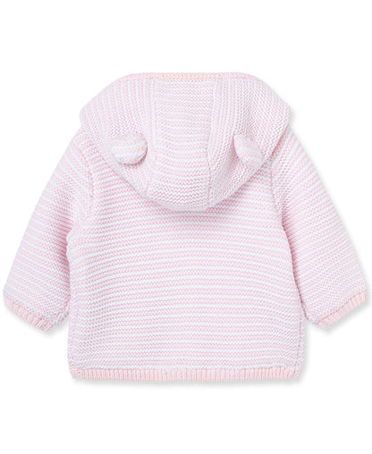 Pink Textured Hoodie