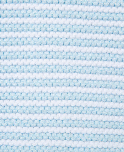 Blue Textured Hoodie