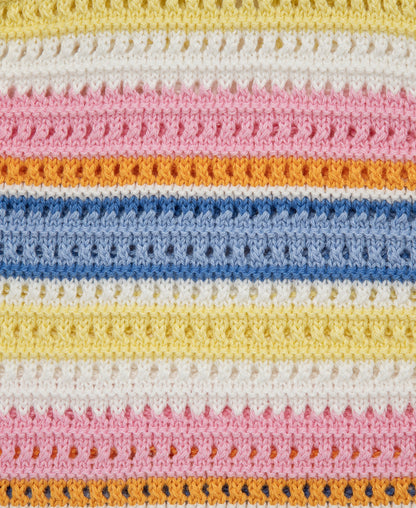 Fun Striped Pointelle Knit Bubble