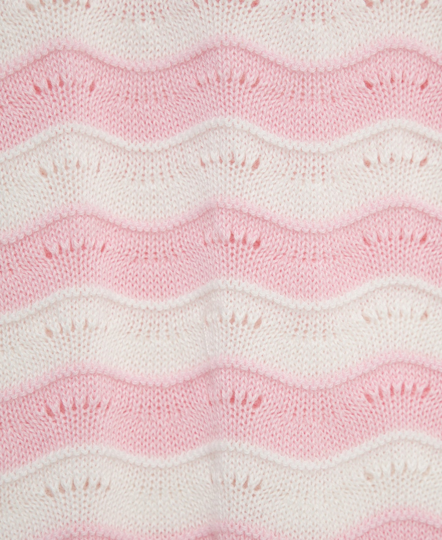 Curvy Striped Pointelle Knit Bubble