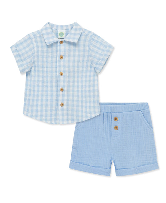 Check Gauze Short Set