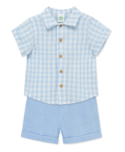 Check Gauze Short Set