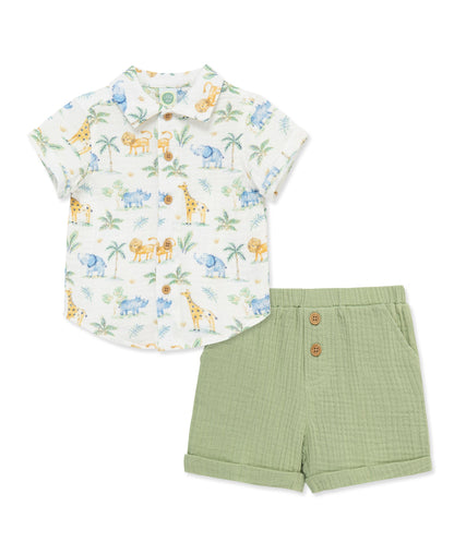 Jungle Gauze Short Set
