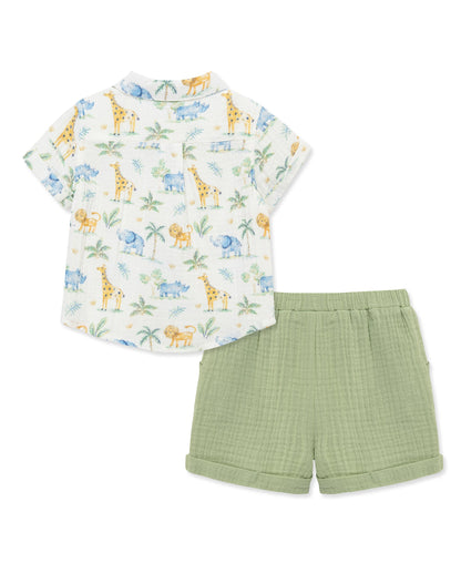 Jungle Gauze Short Set