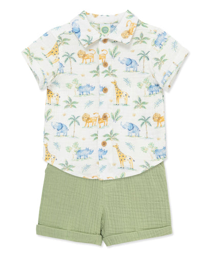 Jungle Gauze Short Set