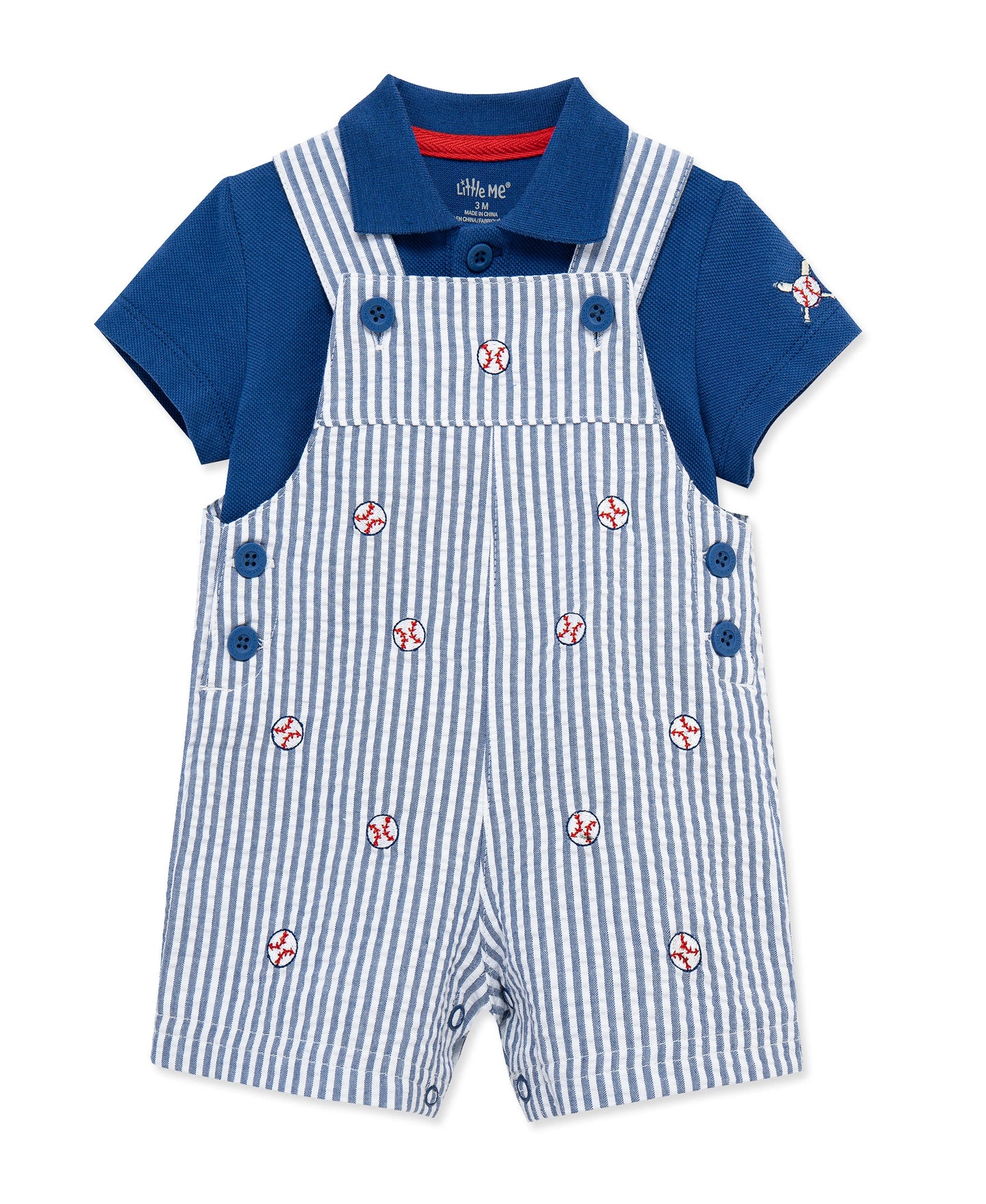 Baseball Woven Shortall Set (12M-24M)