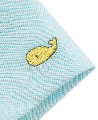 Whales Woven Shortall Set (12M-24M)
