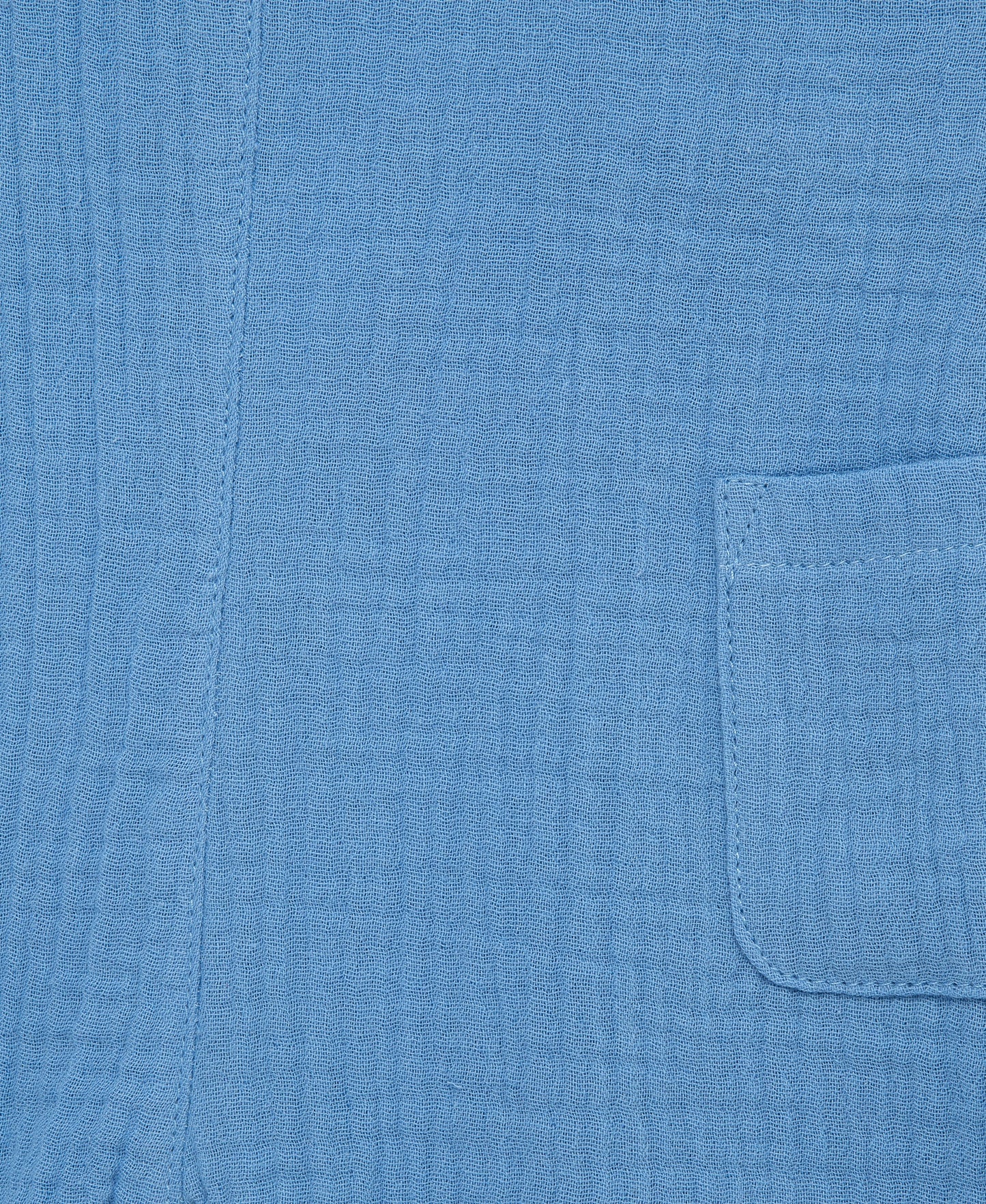 Solid Gauze Shortall Set