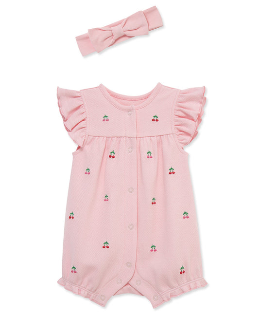 Cherries Romper & Headband