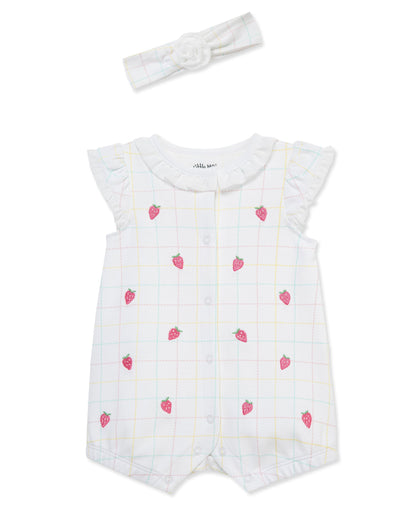 Strawberry Romper & Headband