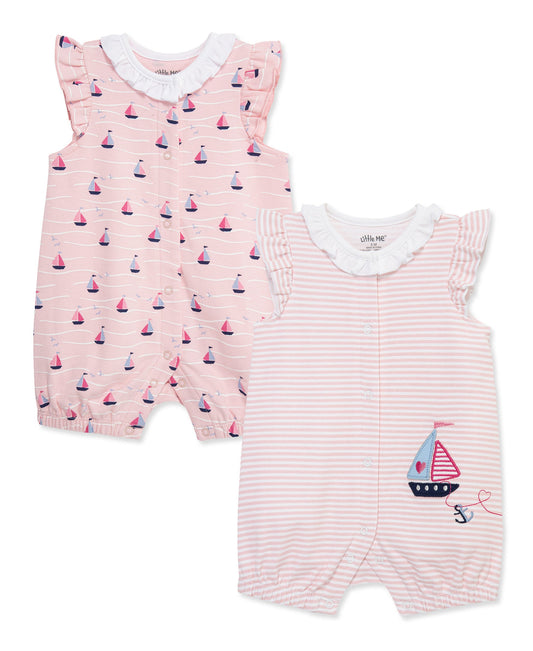 Sailboats Rompers 2-Pack
