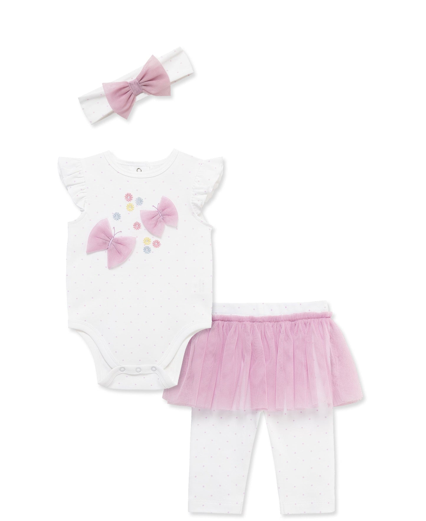 Butterfly Skegging & Headband Set (3M-12M)