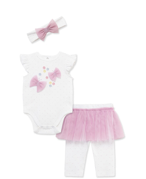 Butterfly Skegging & Headband Set (3M-12M)